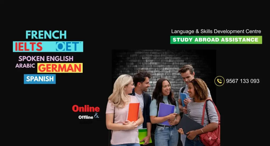 Students learning French, German, English, and IELTS in online and offline classes at Aspire International Academy